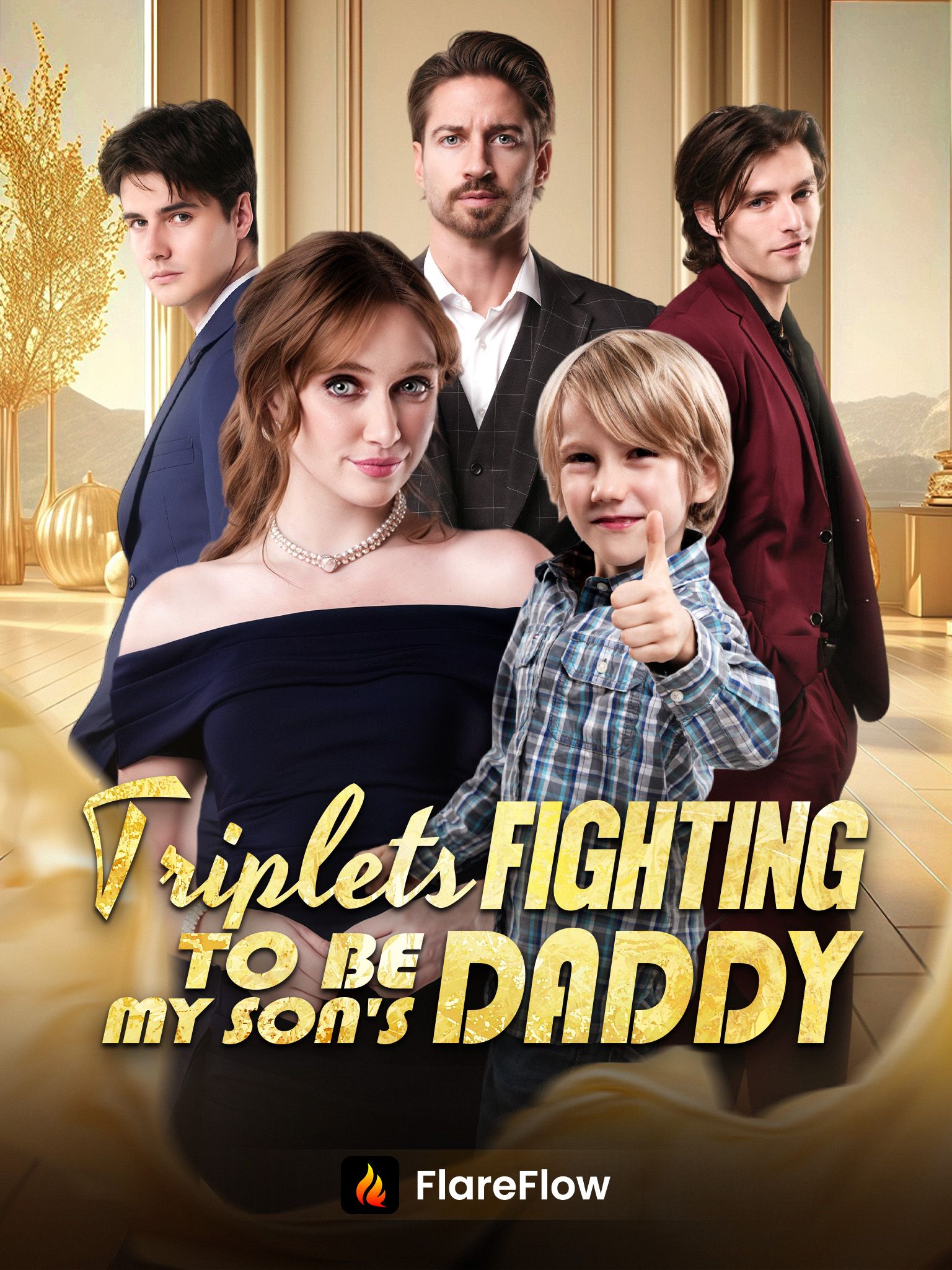 Triplets Fighting to Be My Sons Daddy poster