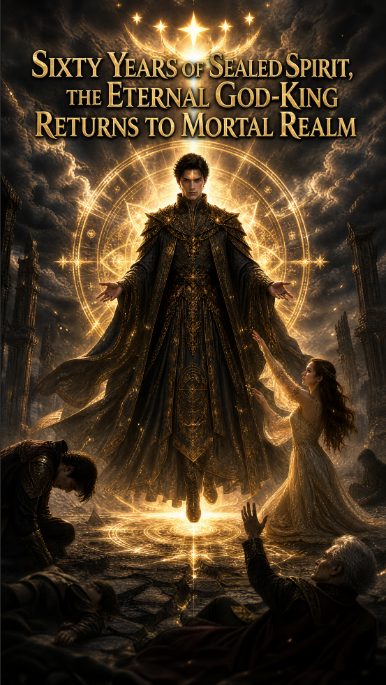 SIXTY YEARS OF SEALED SPIRIT, THEETERNAL GOD-KING RETURNS TO MORTAL REALM poster