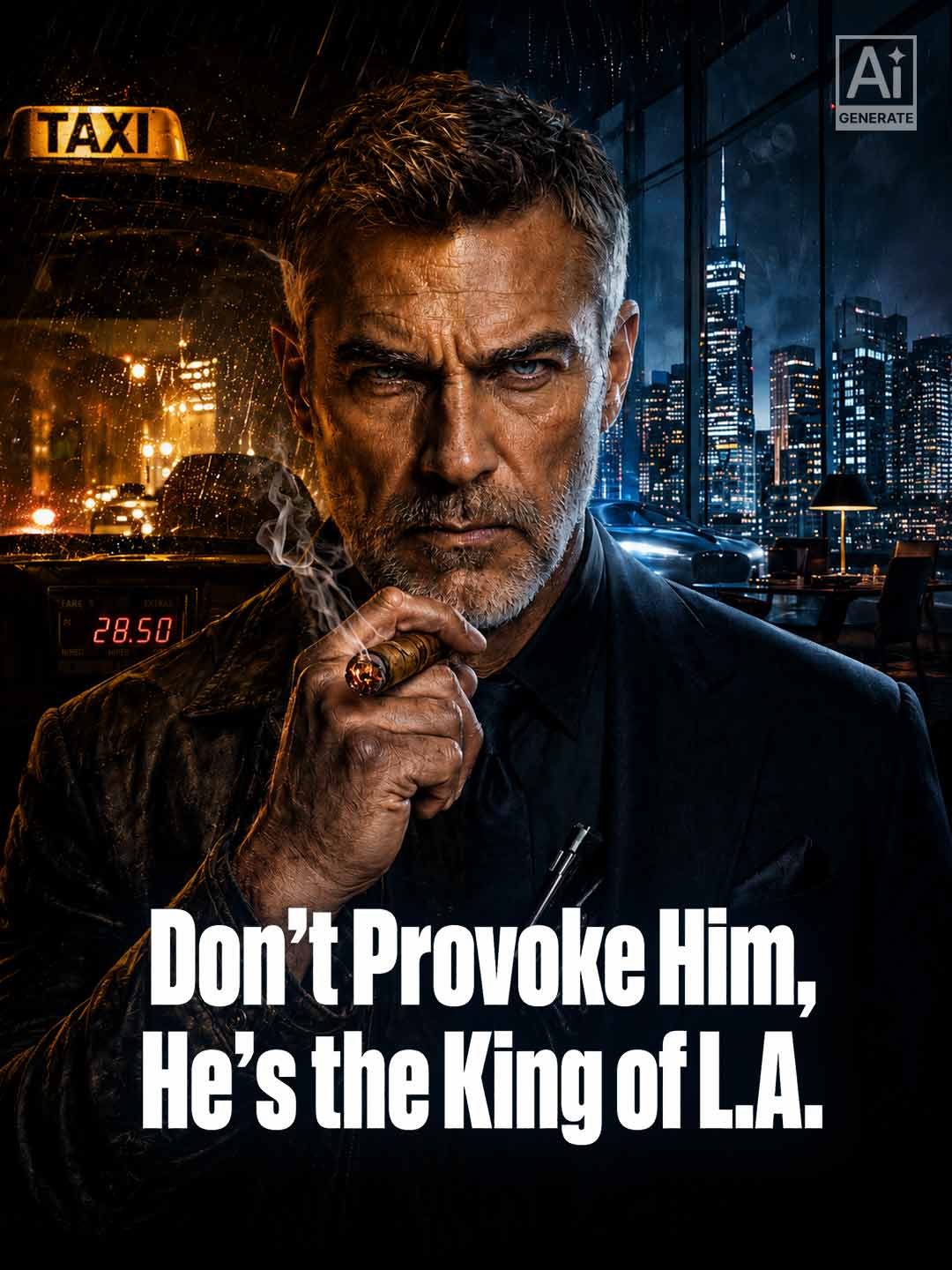 Don’t Provoke Him,He’s the King of L.A poster