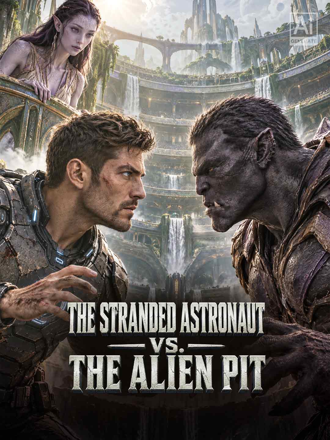 The Stranded Astronaut vs. The Alien Pit poster