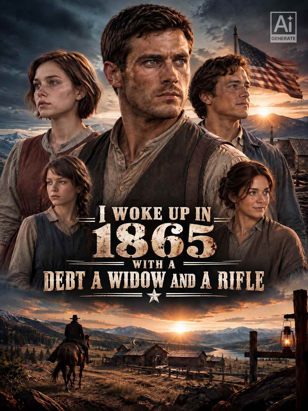 I Woke Up in 1865 with a Debt, a Widow, and a Rifle poster