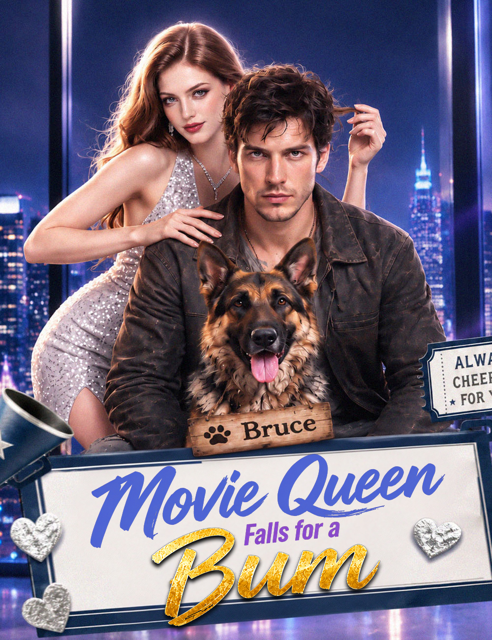 Movie Queen Falls for a Bum poster
