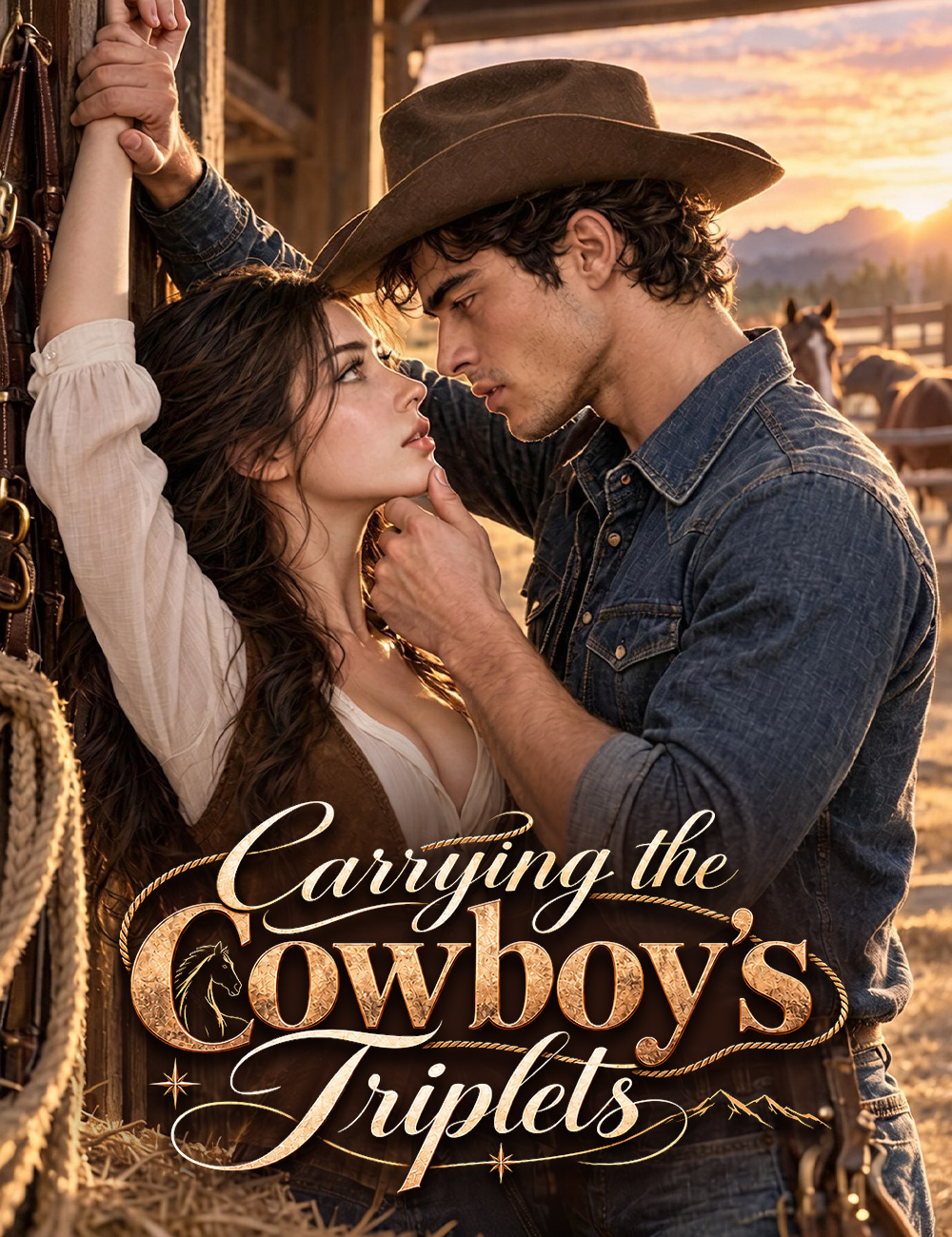Carrying the Cowboy's Triplets poster
